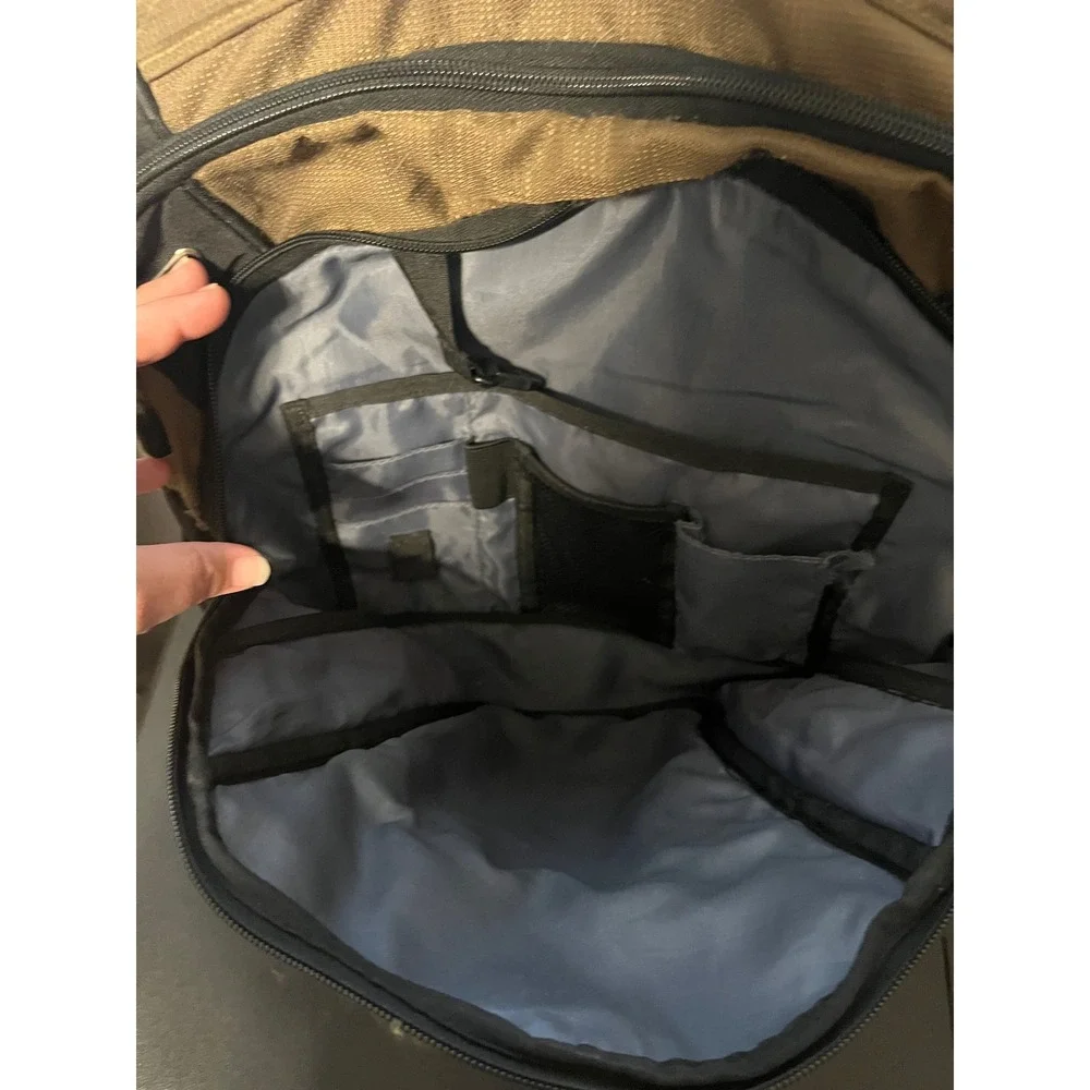 SwissGear Laptop Backpack Brown Black‎ Multi Pocket Tech Travel Bag